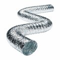 Deflecto Deflect-O 4 in. W X 300 in. L Metallic White Aluminum Dryer Vent, 6PK FL0425/6